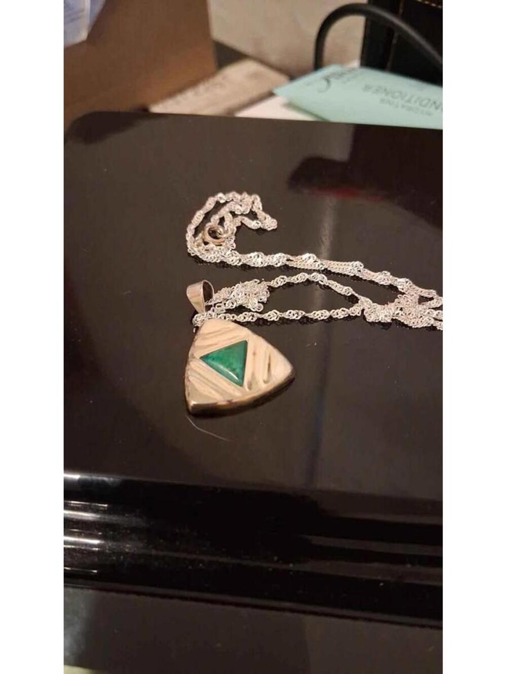 Peruvian chrysocolla inverted pyramid